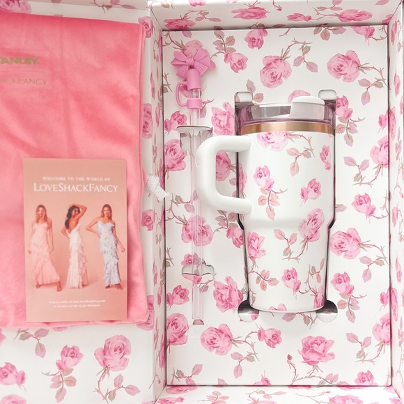Stanley x love shack fancy pink Floral Tumbler - Picture 2 of 2